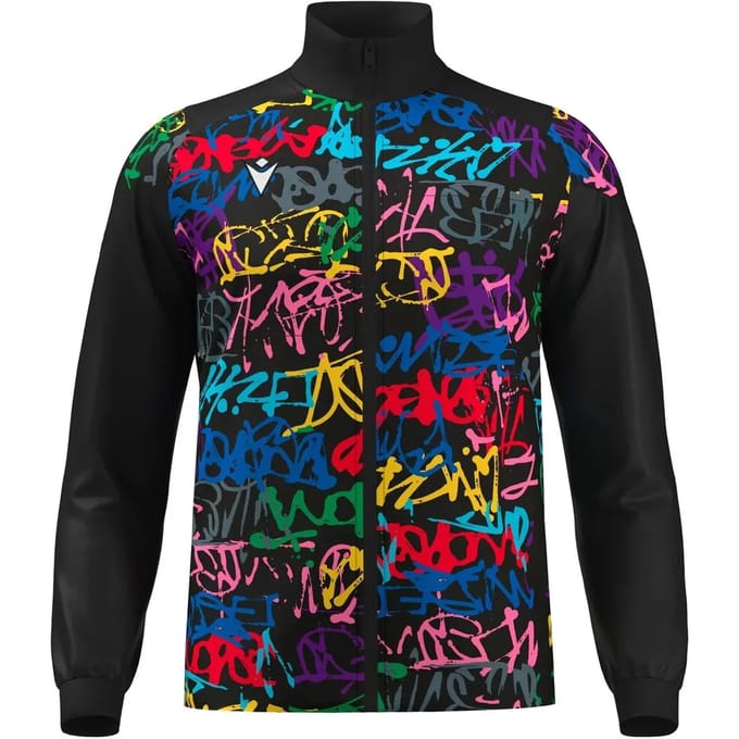 Macron Glory Prometheus Top Full Zip Heren - Zwart / Multicolor | Maat: 5XL