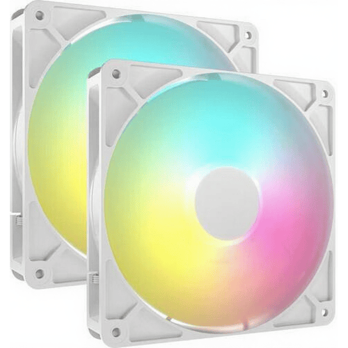 Corsair RS140 ARGB - dual pack - Case ventilator - 140mm - Wit met RGB-licht - 36 dBA