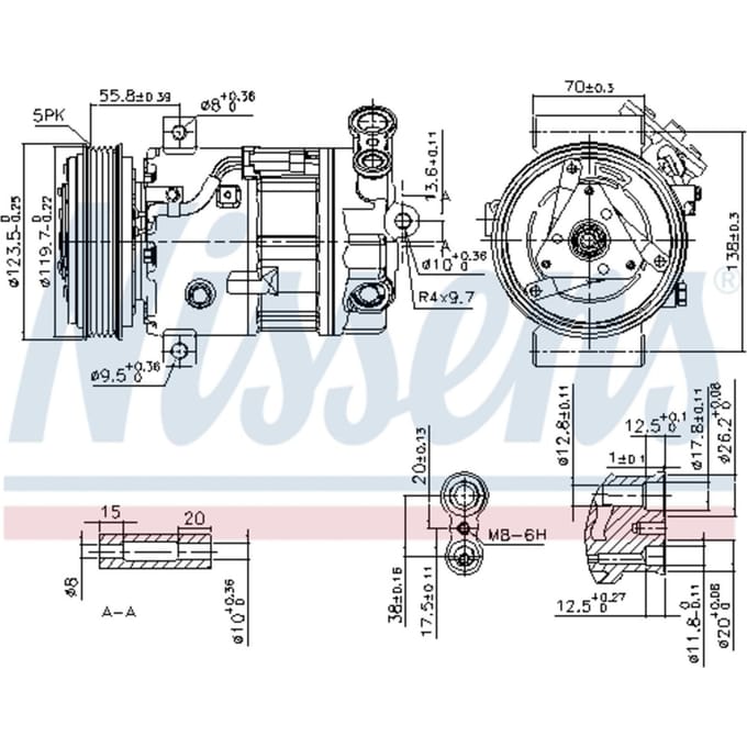 Compressor airconditioning NISSENS 89577