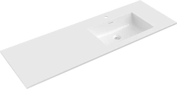 Mexen Otis ingebouwde wastafel rechts 141 x 46,5 cm, wit glans - 25181400P