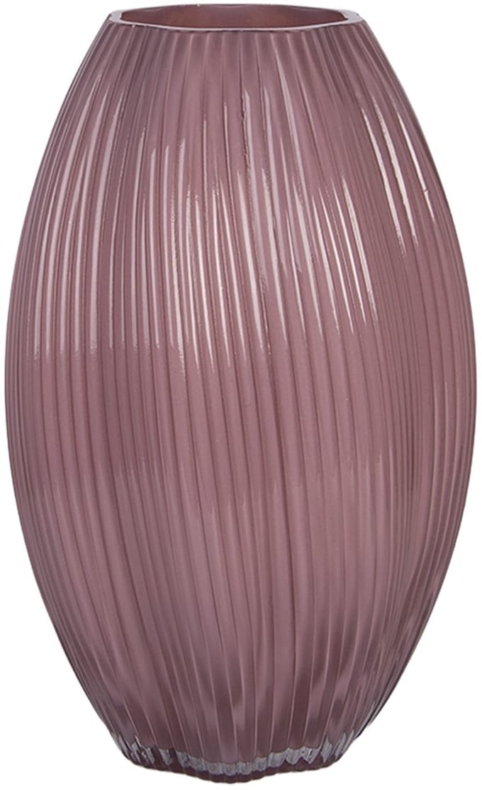 Clayre & Eef Vaas Ø 17x27 cm Roze Glas
