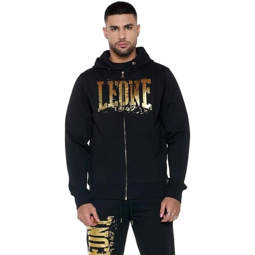 Capuchon sweaters Leone 1947 Man Hoody Full Zip Authentic Gold