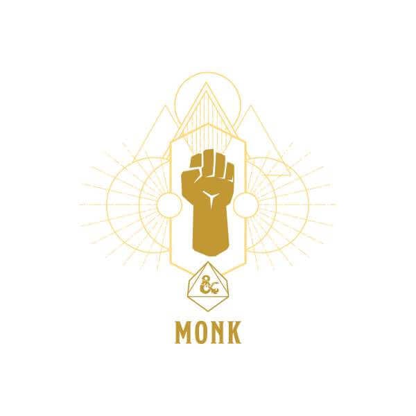 Dungeons & Dragons Monk Men's T-Shirt - Wit - S