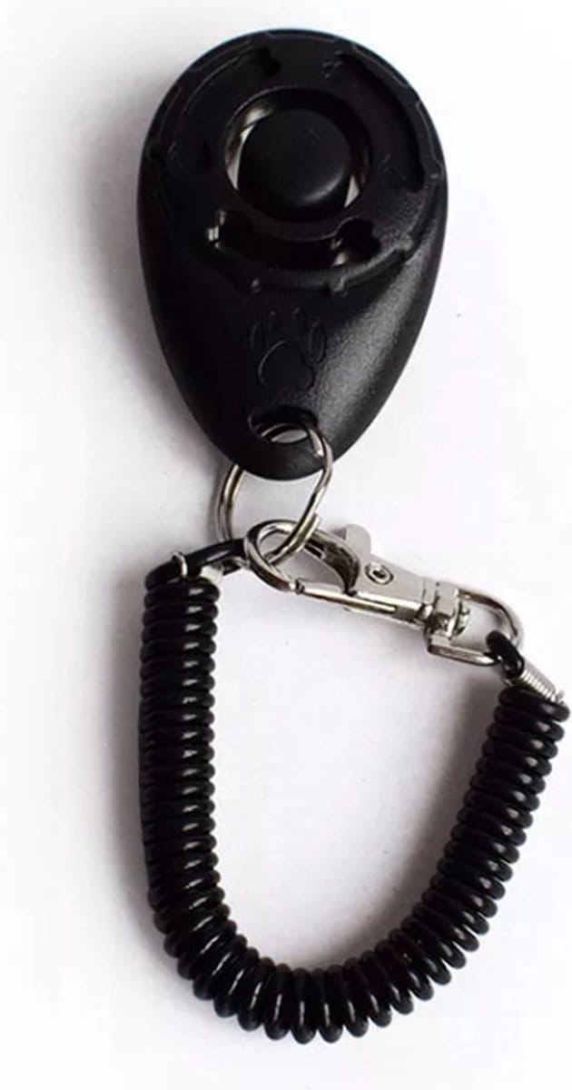*** 2 stuks Clicker voor luxe Hondentraining - Zwart Trainen - Haal het beste uit de training van uw hond met Heble® ***