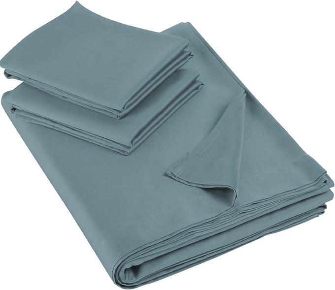 De Witte Lietaer Lakenset Olivia - Tweepersoons - 280 x 280 cm - Arctic- Satijnkatoen
