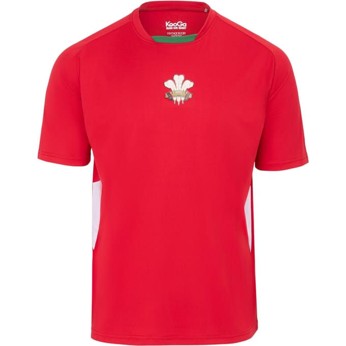 KooGa Heren Wales RU-shirt, reguliere pasvorm (Rood)