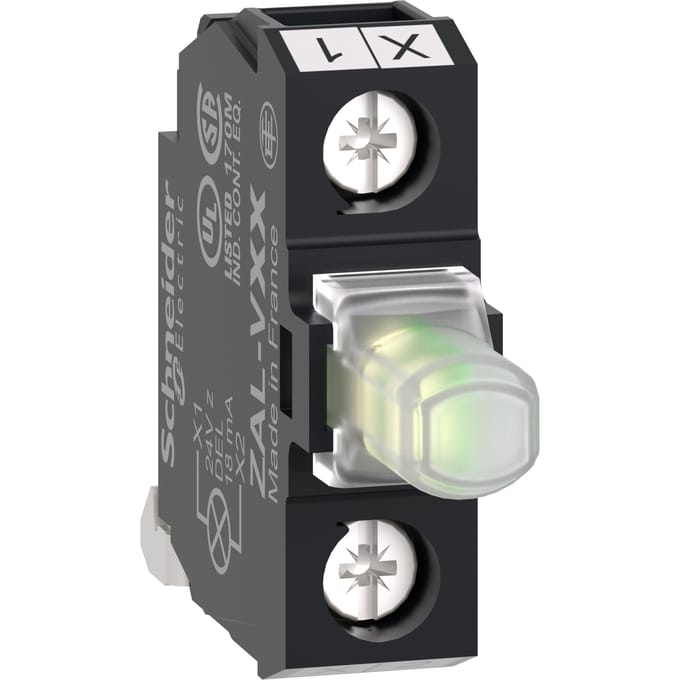 Schneider Electric ZALVB1 24V LED Signaalblok Wit - ZALVB1