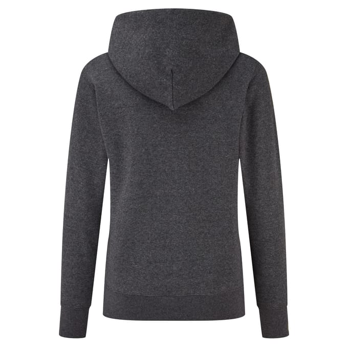 Fruit of the Loom Dames/Dames Classic Heather Hoodie (Donkergrijs)