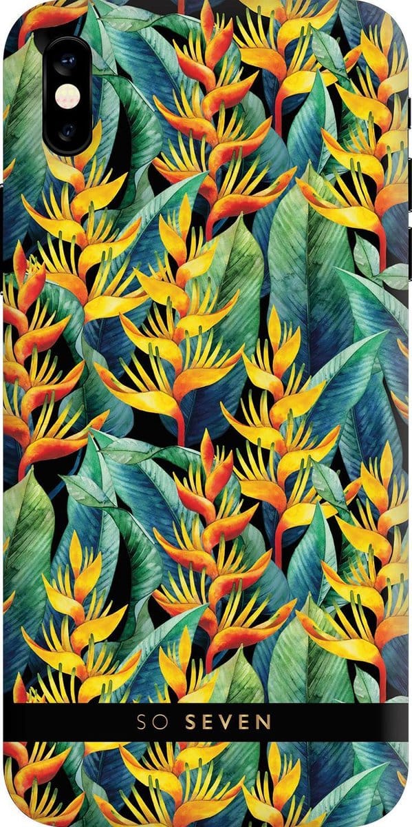 So Seven Hawaii Case - Yellow Tropical - voor Apple iPhone X/Xs