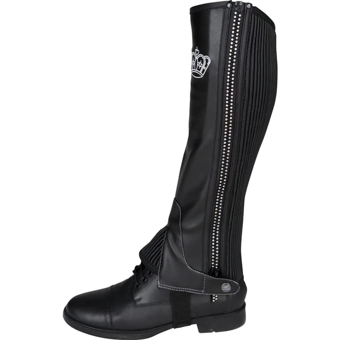 Red Horse Bling - Minichap - Zwart - mt. M