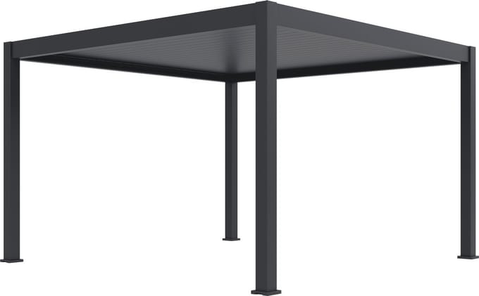 Orion Premium overkapping E-LED - 300 x 400 cm - antraciet - met elektrisch lamellen dak en LED