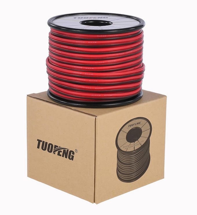 Flexibele Siliconen Elektrische Kabel 18 AWG - 20 Meter Zwart en Rood