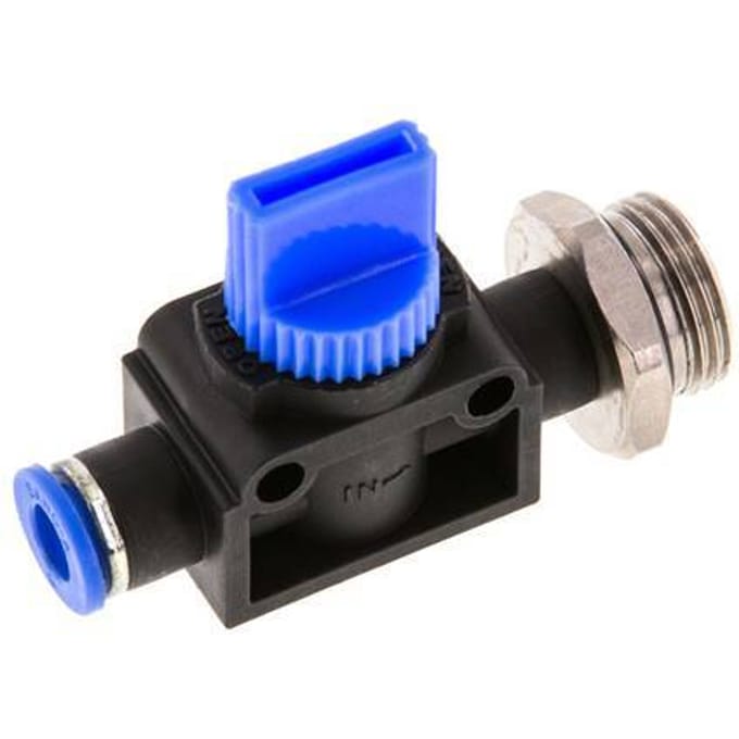 6 mm - G3/8'' Kunststof/Messing 3/2-Weg Handafsluiter Ontluchting aan Draadzijde