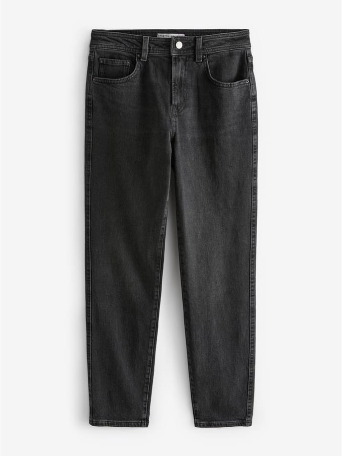 Next - Dames - Mom-jeans met comfort stretch - Zwart