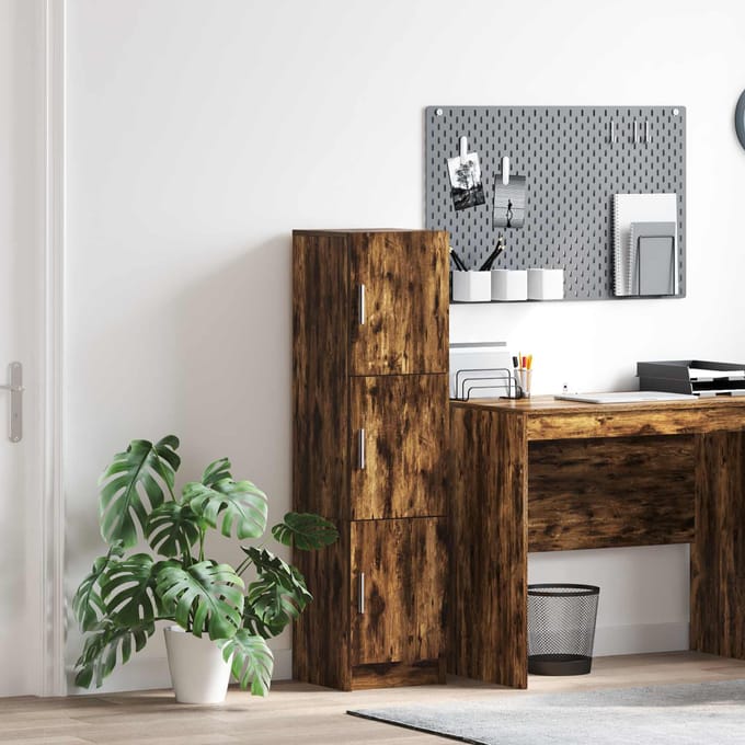 vidaXL - Highboard - Rook - Eiken - 31.5 - x - 32 - x - 122.5 - cm