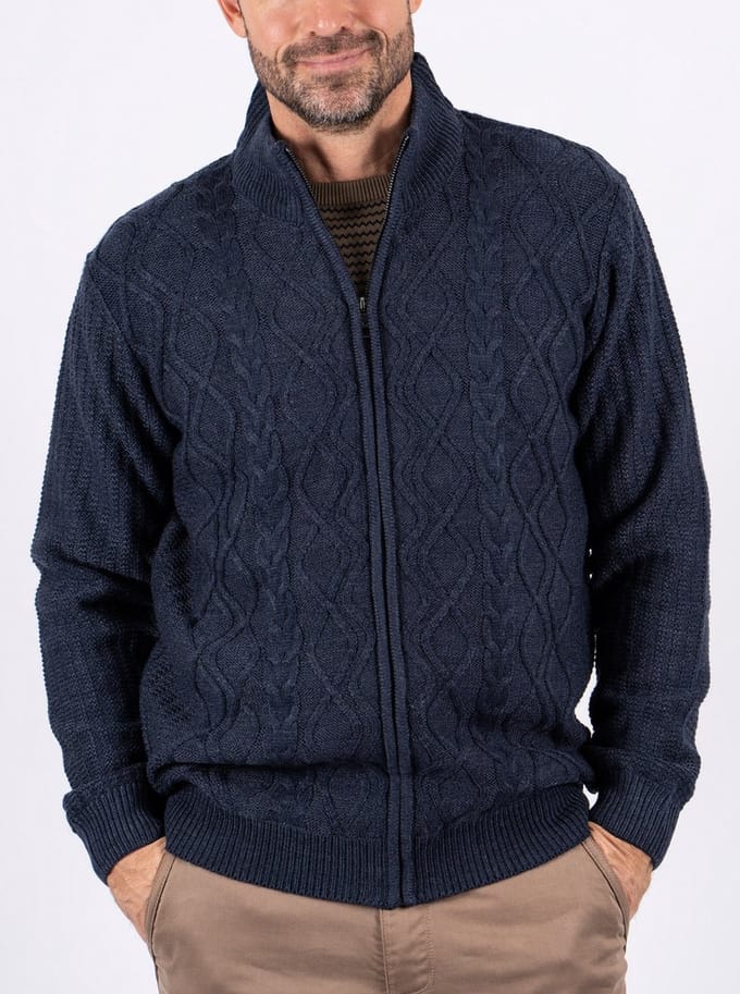 Pre End - Gevoerd vest - Heren - L - Blauw - Acryl - 24-100361