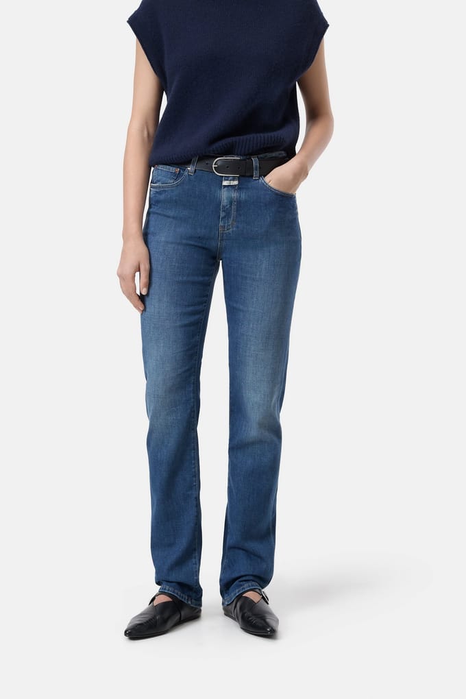 Closed Jaylen Jeans Dark Blue Maat: W26L32 | Straight Broeken Outlet | Dames | Blauw
