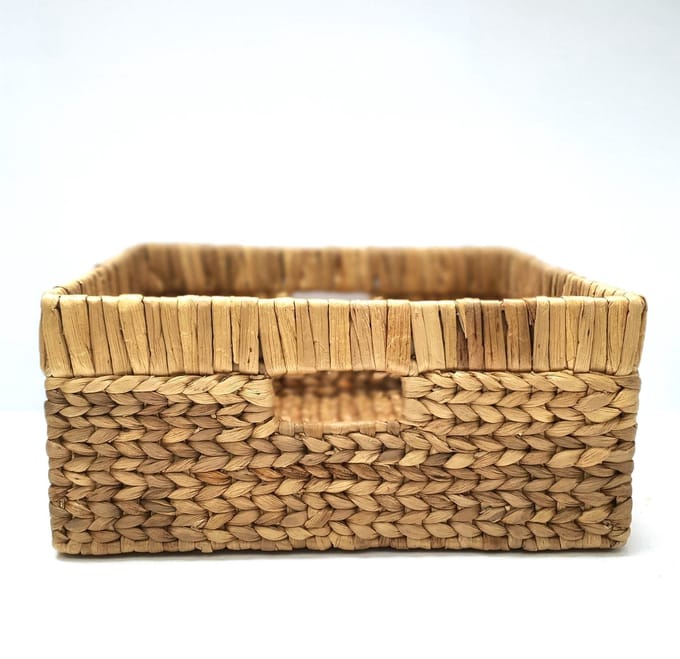 DUA Opbergdoos - Waterhyacinth Vierkant Opbergbox Mand lademand