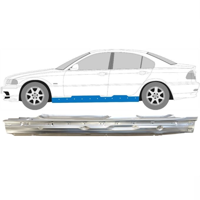Volledige dorpel voor BMW 3 E46 1998-2006 / Links