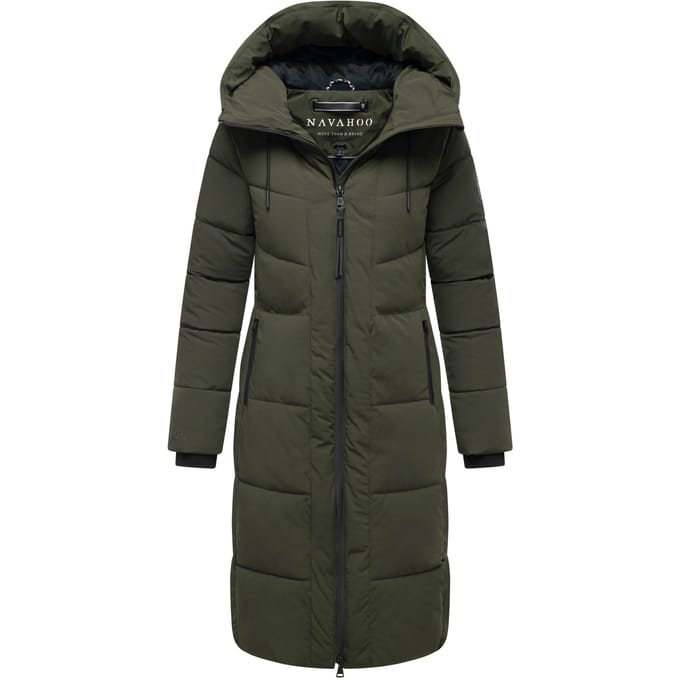 Navahoo dames wintermantel SCHOKOKUSS – elegant, warm & functioneel