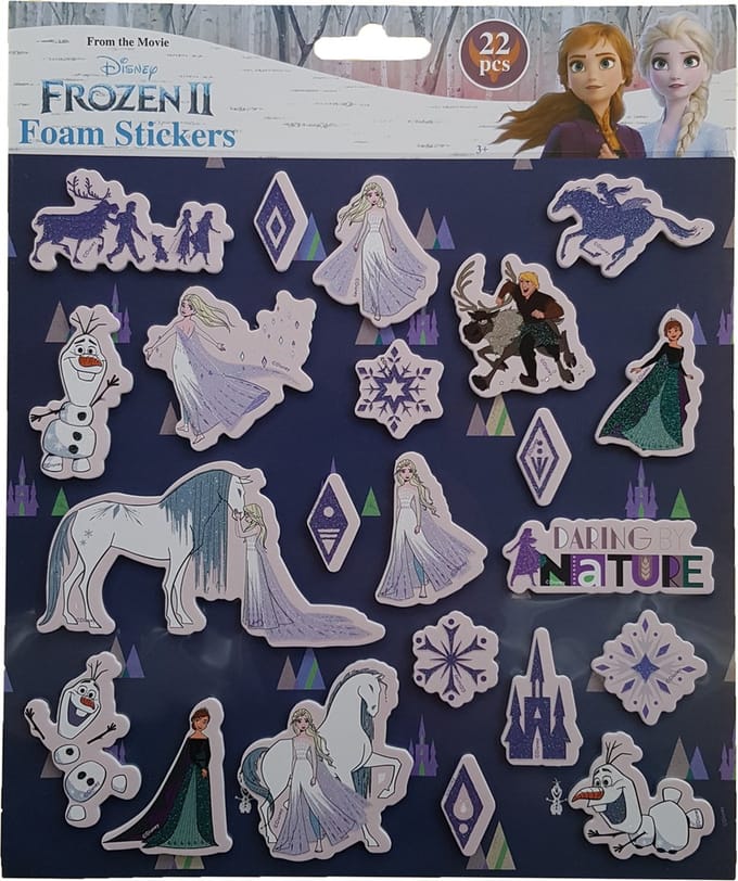 Disney's Frozen "Daring by nature" Stickers +/- 22 Stickers