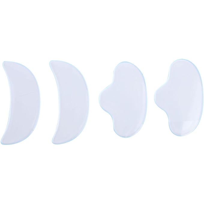 Autocollant de Lifting du visage en Silicone, patchs de compression des rides pour le front, 4 pièces white
