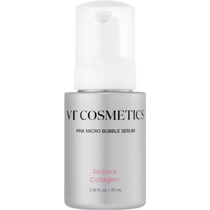 VT Cosmetics Retinol Collagen Pink Micro Bubble Serum – Firming & Elasticity Care Serum (70 ml) white