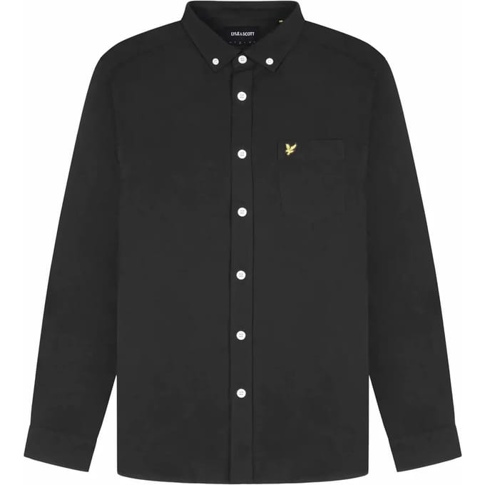 Lyle & Scott Oxford shirt - jet black