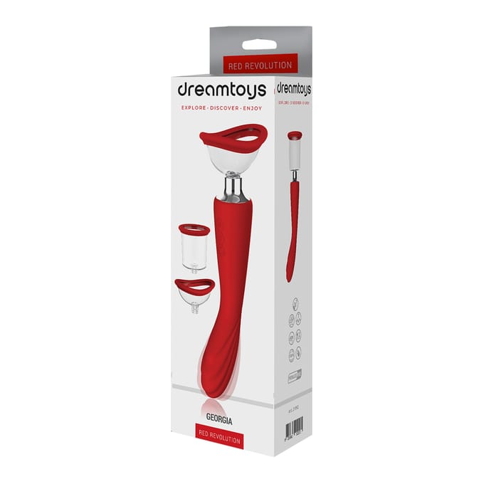 Dream Toys - Georgia dubbelzijdige vibrator - Rood