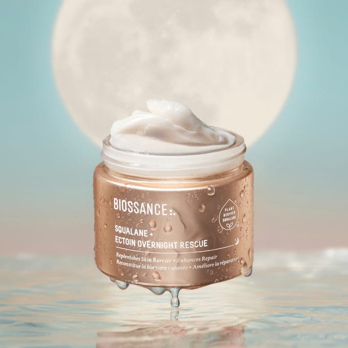 Biossance Hydraterende verzorging Squalan + Ectoin Overnight Rescue Nachtcrème Dames 50 ml
