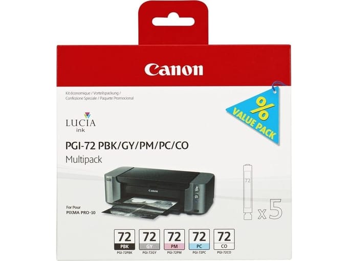 Canon Inktcartridge PGI-72PBK/GY/PM/PC/CO 5-kleuren Multipack
