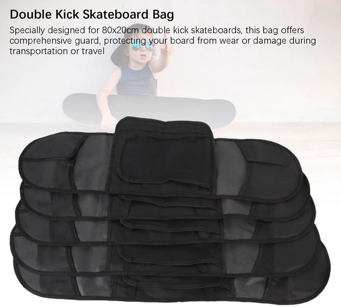Dailygoods- Skateboard Rugzak - Polyester - 80x20 cm - Ademend - Schoudertas - Professionele Opslag - Meerdere Draagmodi