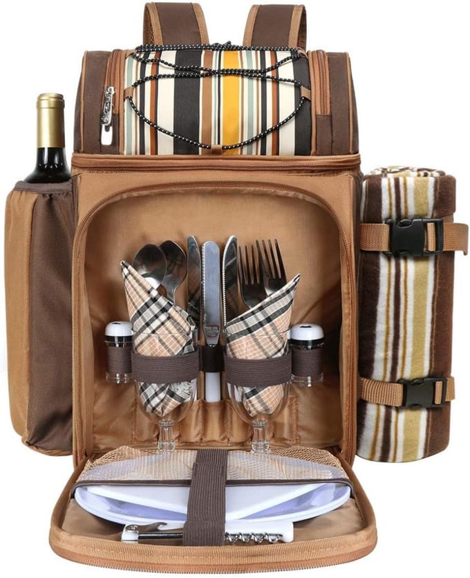 DailySupplies® Picknickmand - Picknicktas voor Picknicktafel
