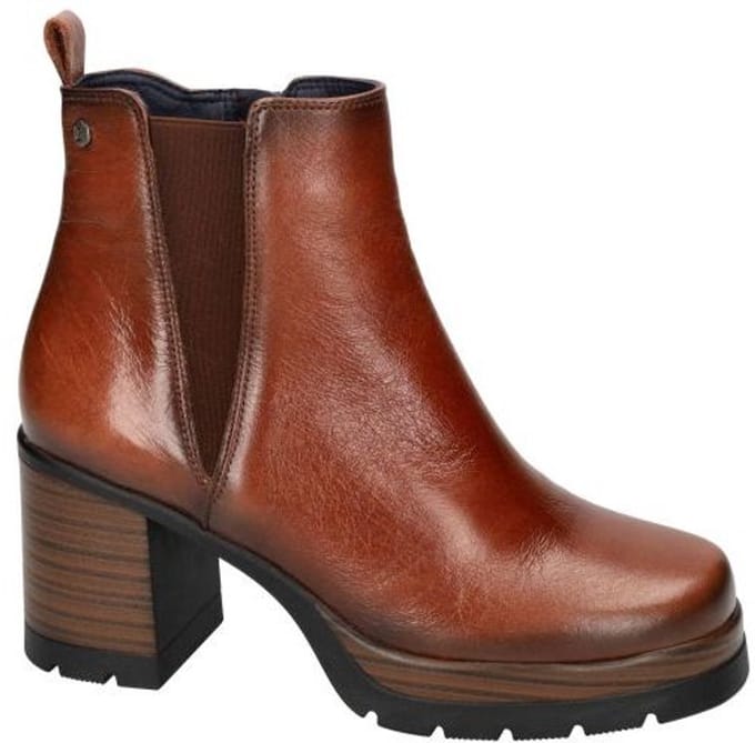 Dorking -Dames - cognac/caramel - enkellaarzen - maat 40