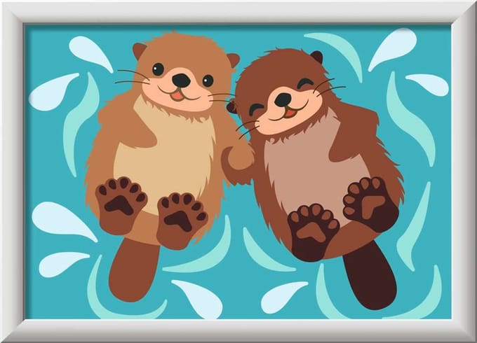 Ravensburger – CreArt: Otter Love – Schilderen op Nummer