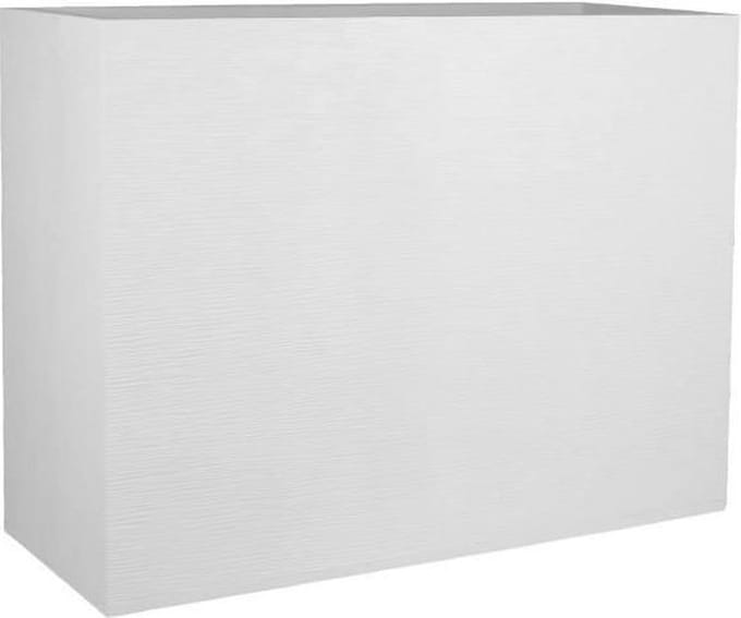 EDA Bloempot / plantenbak Graphit - kunststof - creme wit - 79 x 30 x 60 cm - dubbelwandig - roomdevider