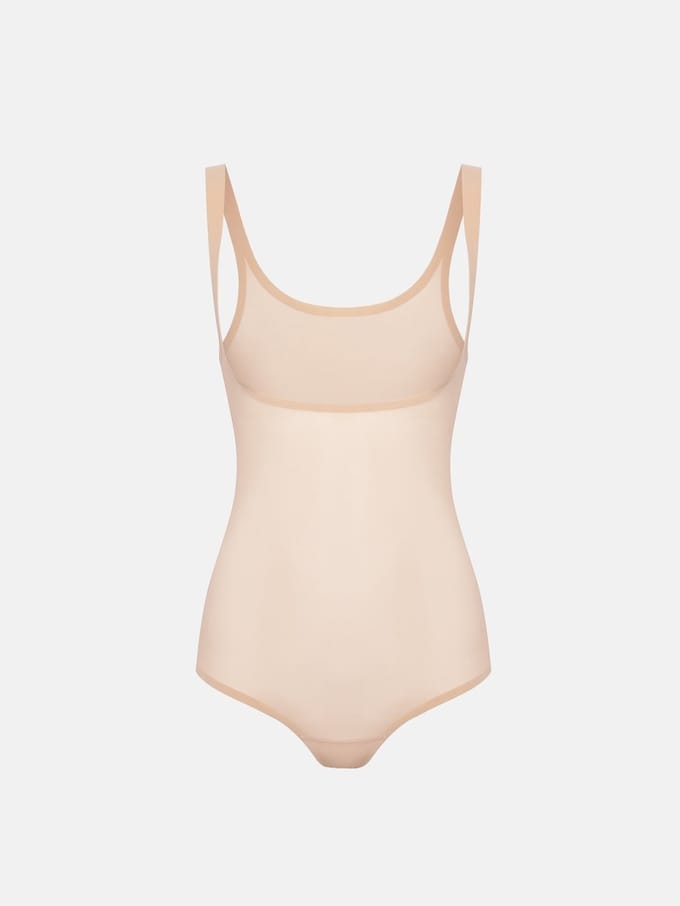WOLFORD - Tulle Forming Body - NOS Tulle - Dames Onderbroek - clay
