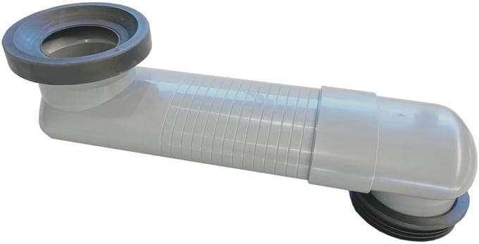Riko Sprongbocht verstelbaar 15-35cm, inbouwhoogte 80 mm, 90-110mm aansluitingen