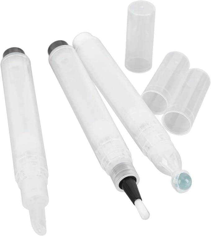 Transparante Make-up Penselen Set - Vloeibare Foundation Rollerbalapplicator - Navulbaar en Draagbaar - Ideaal voor Reizen - Make-up Accessoires
