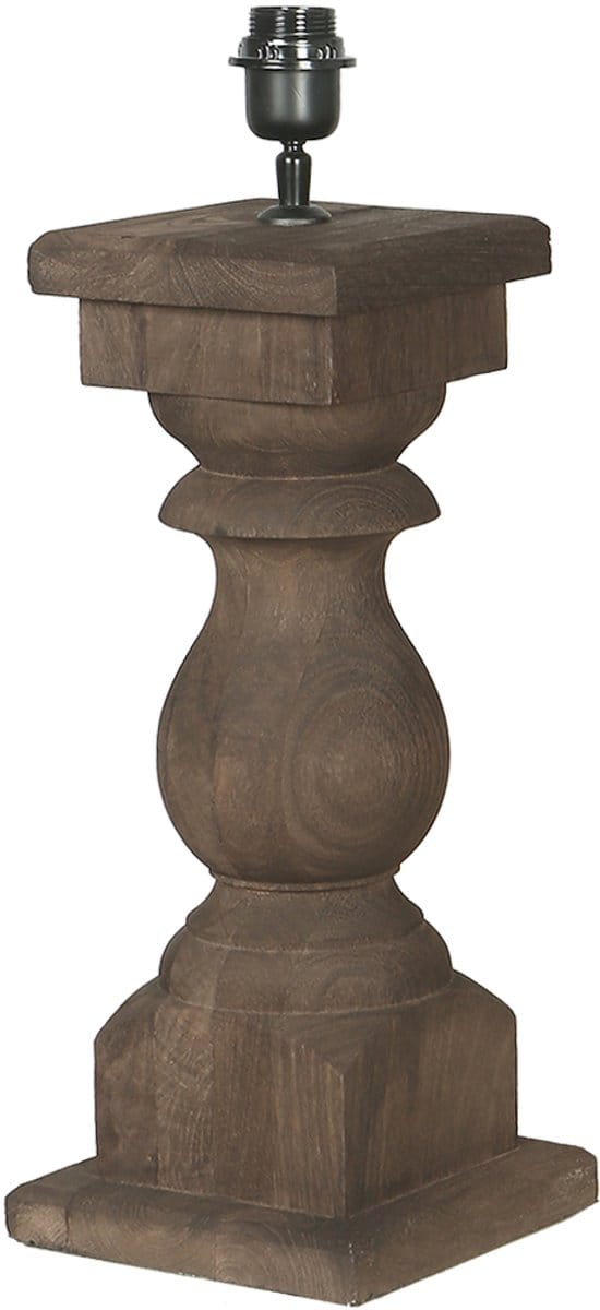 by Mooss - Tafellamp - Balluster - Umber - Hout - Bruin - 45cm