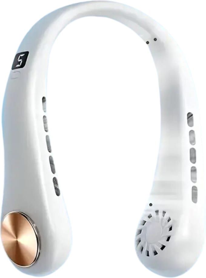 Bovista Nekventilator - Draagbare Gezichtsventilator - Neck Fan - Met Koeling - Hals - Hoofd - Wit - Nek