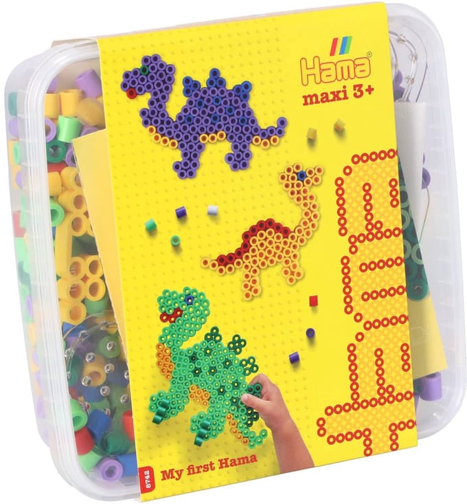 Hama - Strijkkralen Maxi 600 stuks - Dino’s in Box