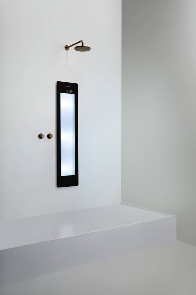 Sunshower Plus M inbouw met infrarood en UV-licht black