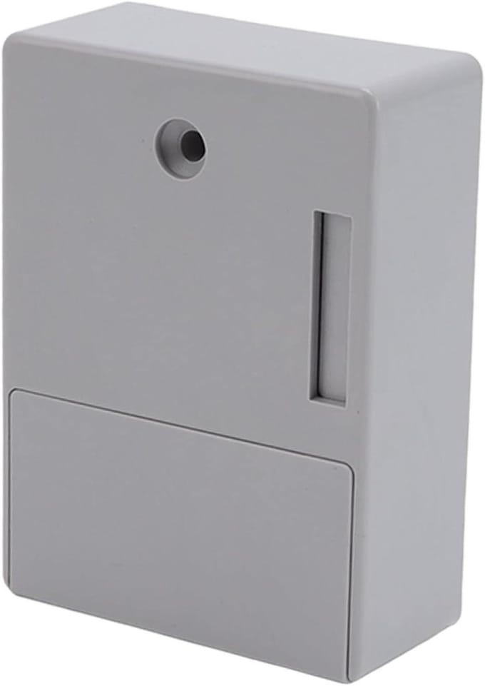 Elektronisch Kastslot - Slim Slot - Kasten Beveiligen - Dubbele Ontgrendelingsmodus - 13 x 7 x 6 cm - Wit