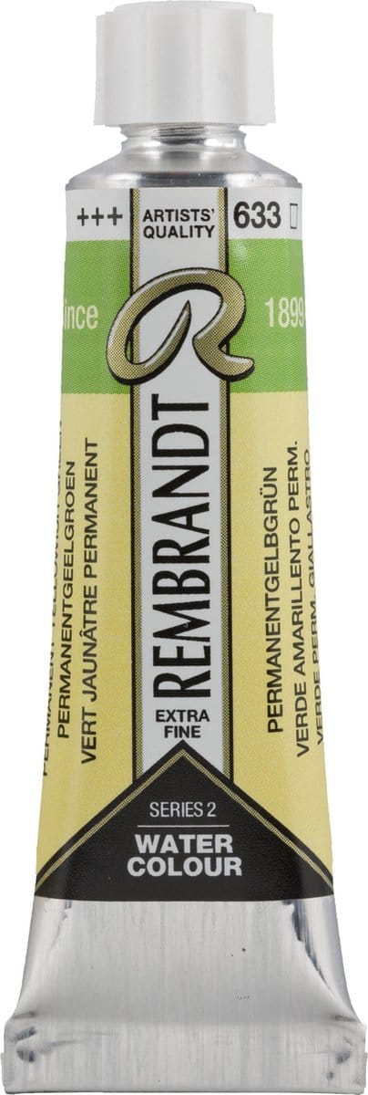 Rembrandt Aquarelverf Tube 10 ml Permanentgeelgroen 633