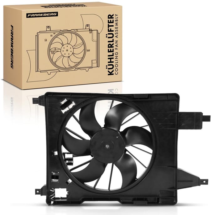 Frankberg 1x Motorradiator enkele ventilator