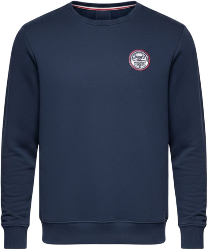 OMBRE Sweater - Regular Fit - Katoen - Lange Mouw Marine M