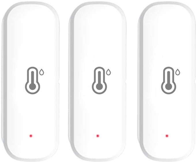 2 Stuks WiFi Temperatuur en Vochtigheidssensor - Slimme Thermometer Hygrometer met App Meldingen