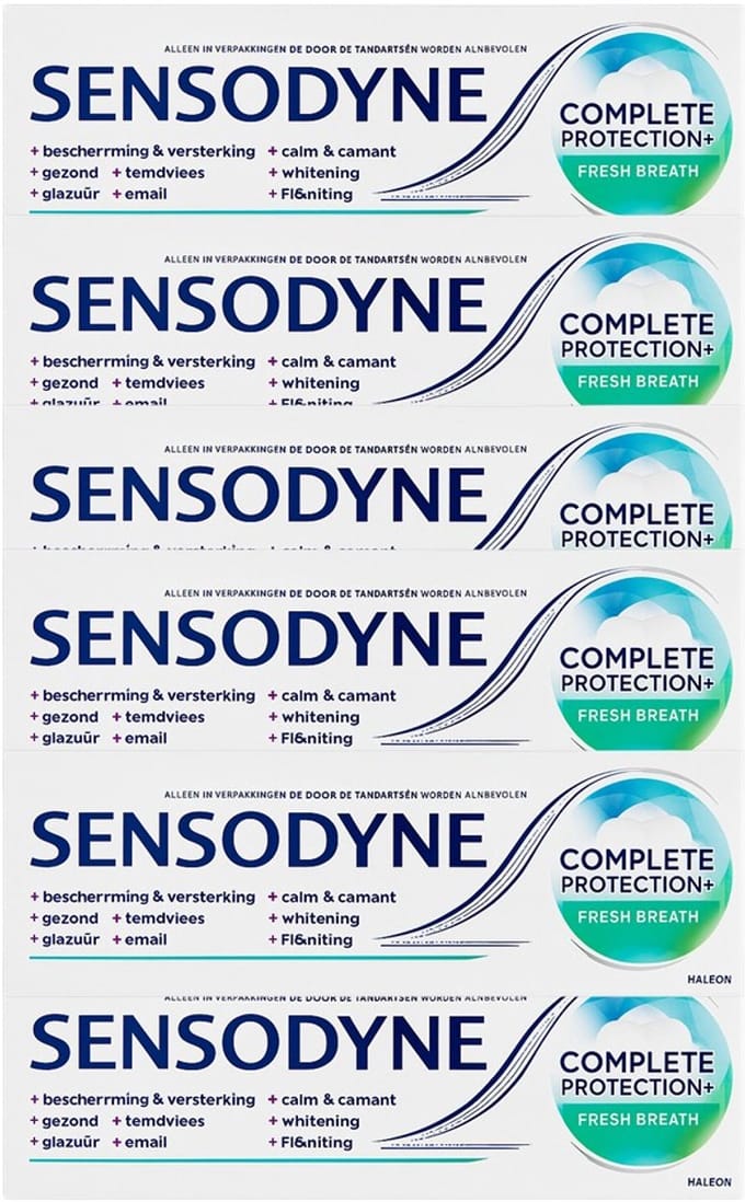 Sensodyne - Tandpasta - Complete Protection+ - Fresh Breath - 75ml x 6