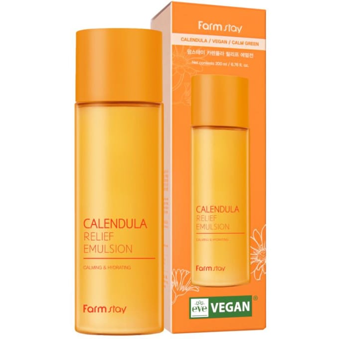 Farm Stay Calendula Relief Emulsion 200ml +RANDOM GIFT orange